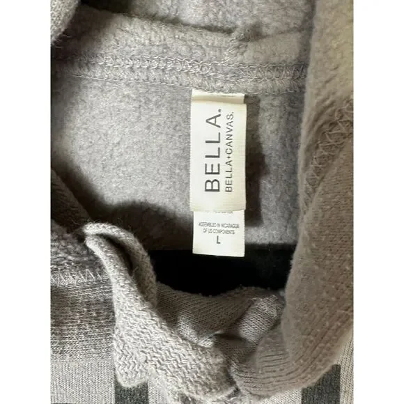 Bella + Canvas "Suck It Up Buttercup" Crop Top Fleece Hoodie Women's Size L - Picture 2 of 3
